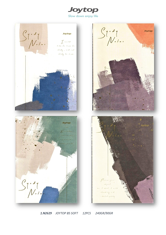 Notebook B5 ,Joytop, study notes.