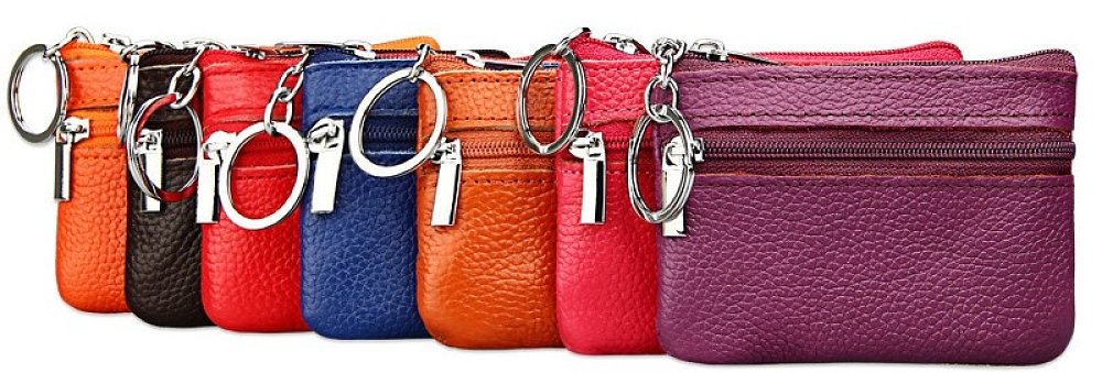 Πορτοφόλι δερματίνη με κρίκο.