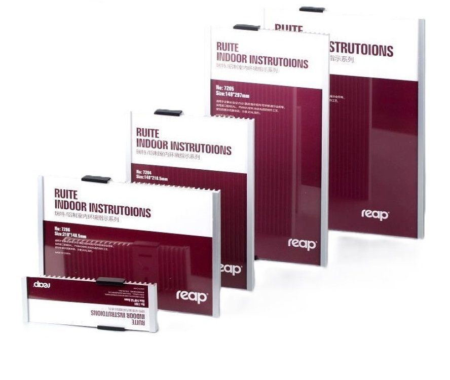 Θήκη εντύπου επιτοίχια αλουμινίου ακρυλική,διάφορες διαστάσεις