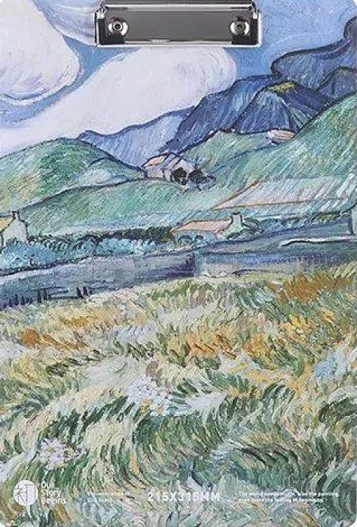 Ντοσιέ με πιάστρα συνεδρίου Α4 Vincent van gongh/Mdf