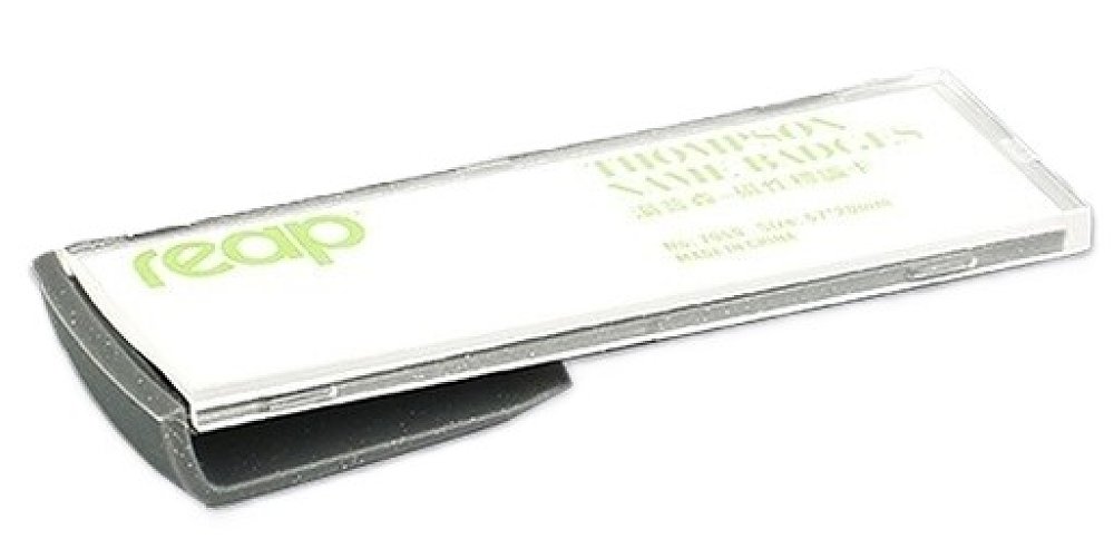 Κονκάρδα ονόματος ακρυλλική με κλίπ   57Χ26mm