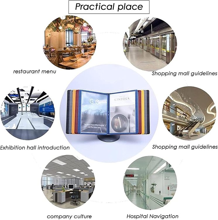 Επιτραπέζιο και επιτοίχιο σταντ Α4+ ,10 θήκες.