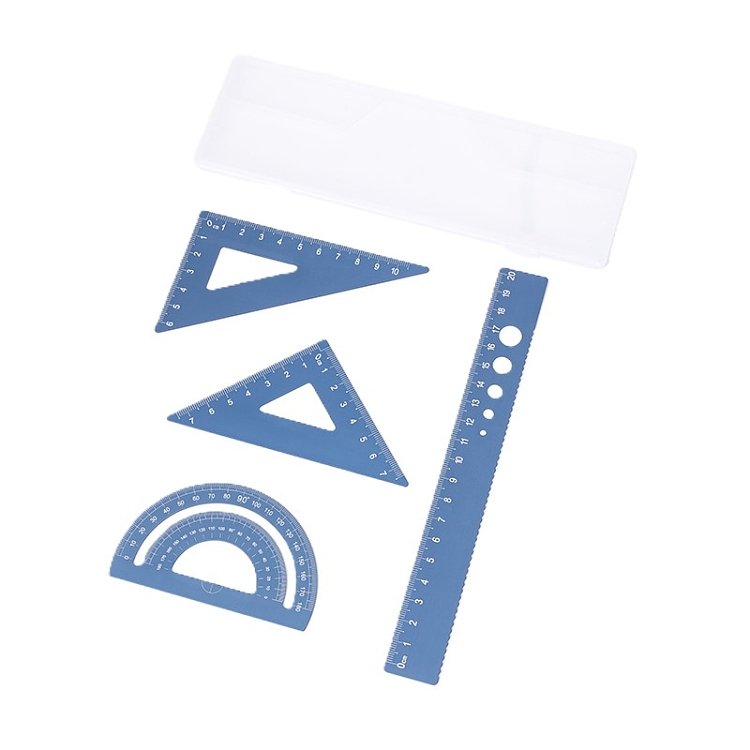 Σέτ γεωμετρίας αλουμινίου 4 τμχ 20εκ.