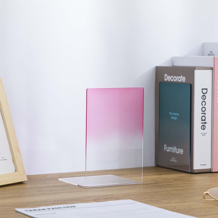 Βιβλιοστάτης γωνία ακρυλικός διάφανος