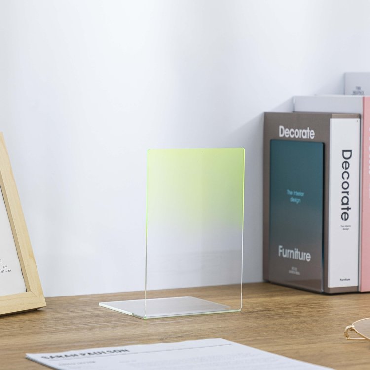 Βιβλιοστάτης γωνία ακρυλικός διάφανος