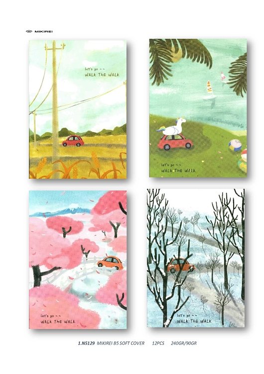 Notebook A5,Mikirei , Walk the walk