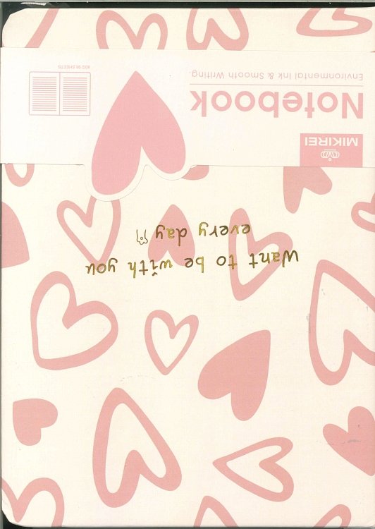 Σημειωματάριο Mikirei με μαλακό εξώφυλλο , Hearts.