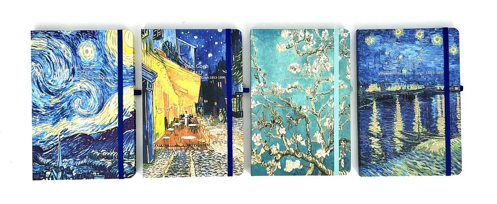 Σημειωματάριο Vincent van gogh με σκληρό εξώφυλλο