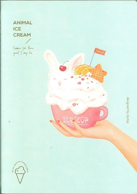 Notebook  ,Joytop,Animal ice cream