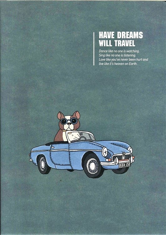 Notebook B5 ,Joytop,Dreams will travel