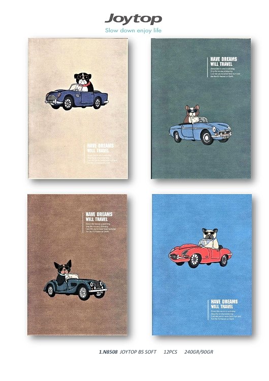 Notebook B5 ,Joytop,Dreams will travel