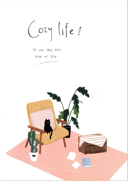 Notebook B5 ,Mikirei ,Cozy life