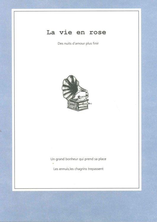 Notebook B5 ,Joytop,La vie en rose