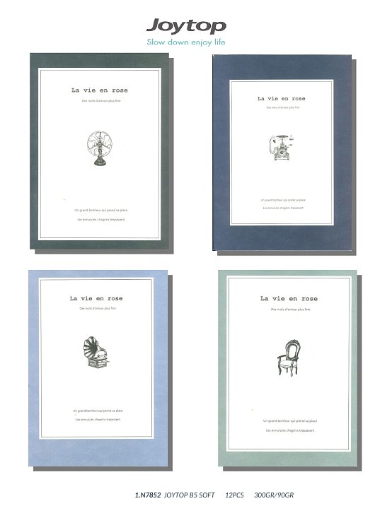 Notebook B5 ,Joytop,La vie en rose