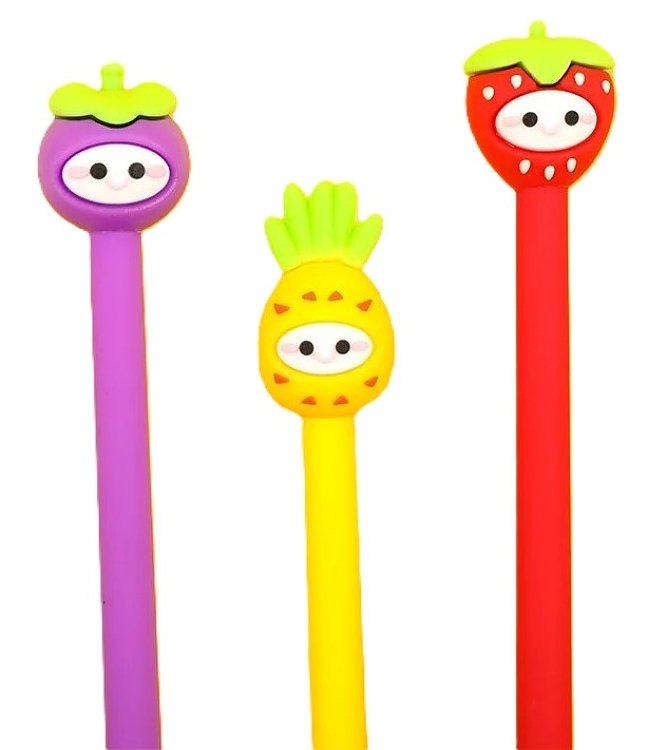 Fancy pen Fruits ,stand  48pcs