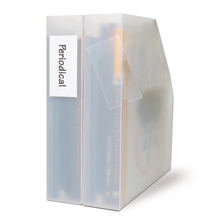 Αυτόκόλλητες θήκες με έτοιμες ετικέτες.