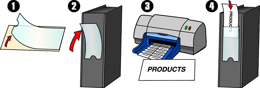 Αυτοκόλλητες θήκες  με διάτρητο φύλλο Α4 για εκτύπωση.