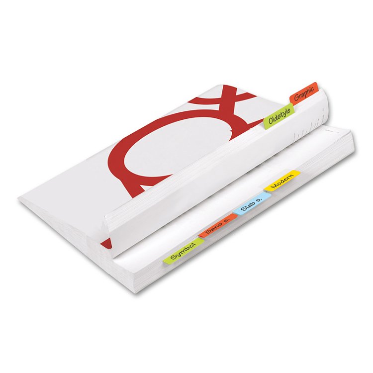 Σελιδοδείκτης σκληρός ,καβαλάρης ,Twin tabs ,40mm διάφορα χρώματα 24τμχ