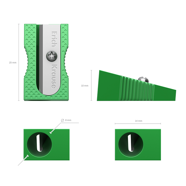 Ξύστρα μεταλλική Erich Krause  Ferro color.