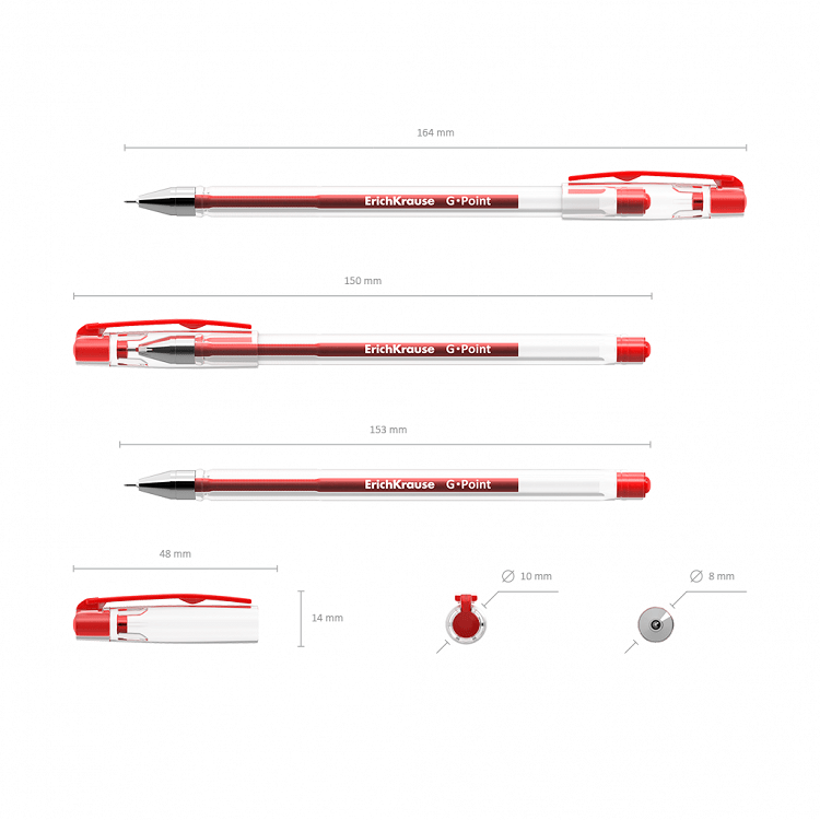 Στυλό gel ErichKrause® g-point,0.38