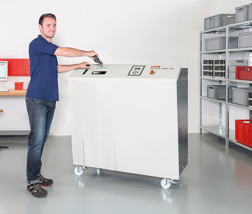 Καταστροφέας ψηφιακών μέσων HSM STORE EX HDS 150-40mm