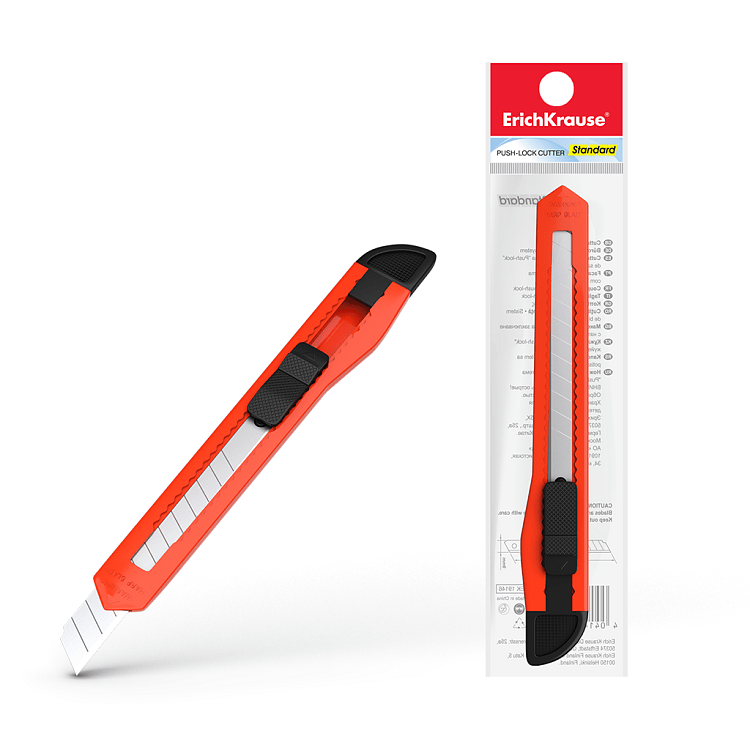 Κοπίδι push-lock ErichKrause® Standard, 9 mm