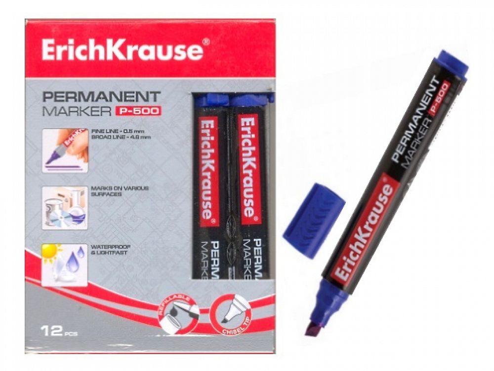 Μαρκαδόρος επαναγεμιζόμενος permanent,  ErichKrause® P-500
