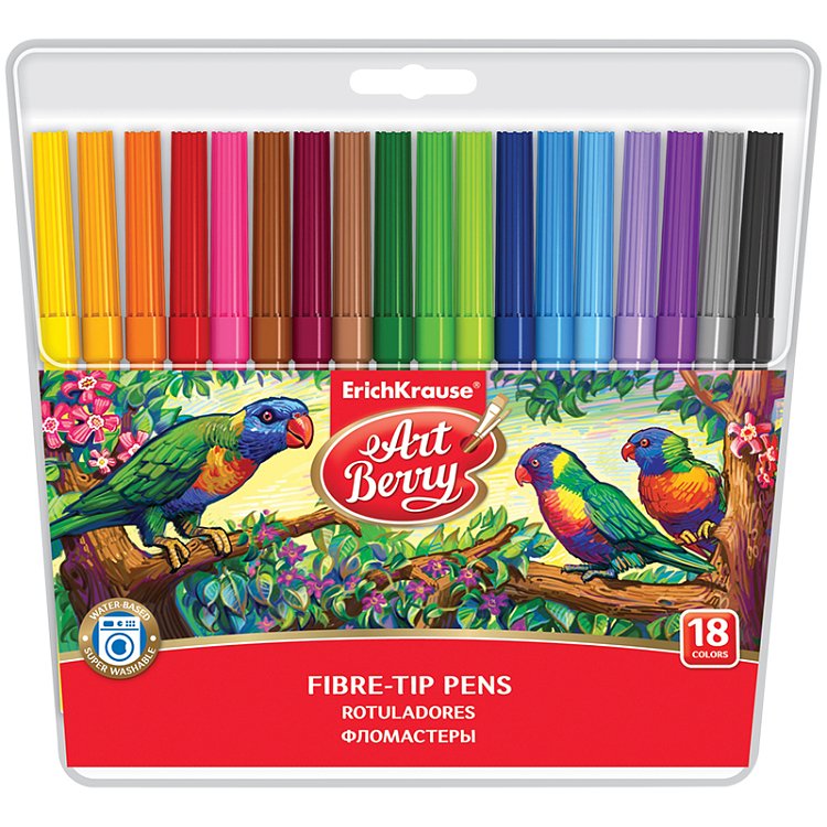 Μαρκαδόροι  BTS  ArtBerry® Easy Washable 18 χρωμάτων