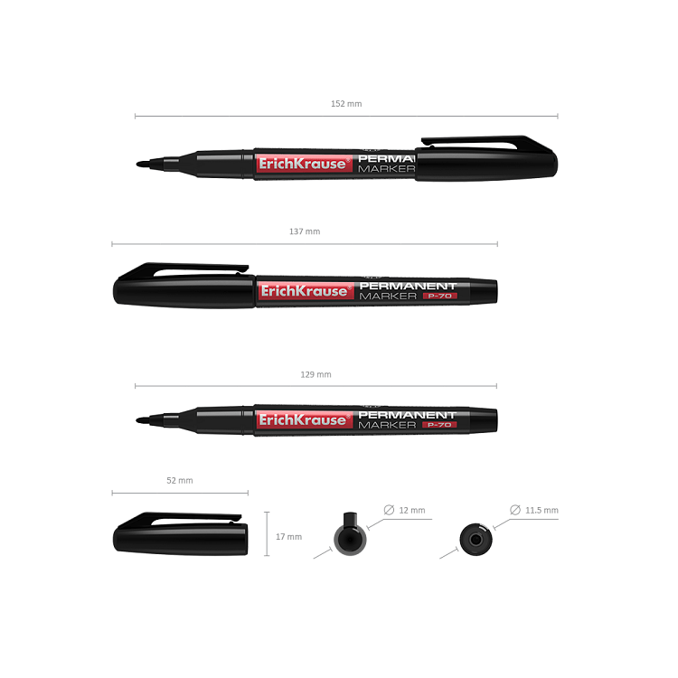 Μαρκαδόρος permanent ErichKrause® P-70