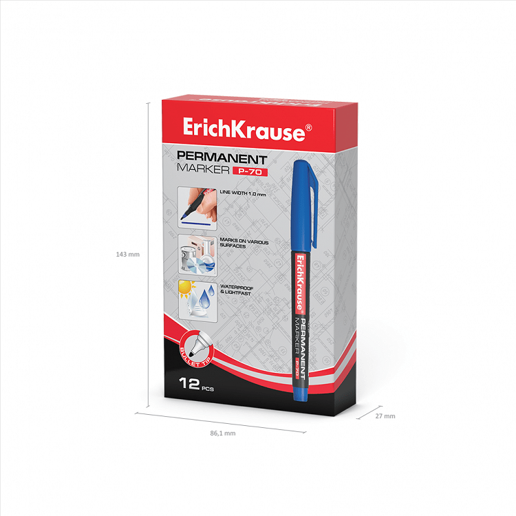 Μαρκαδόρος permanent ErichKrause® P-70