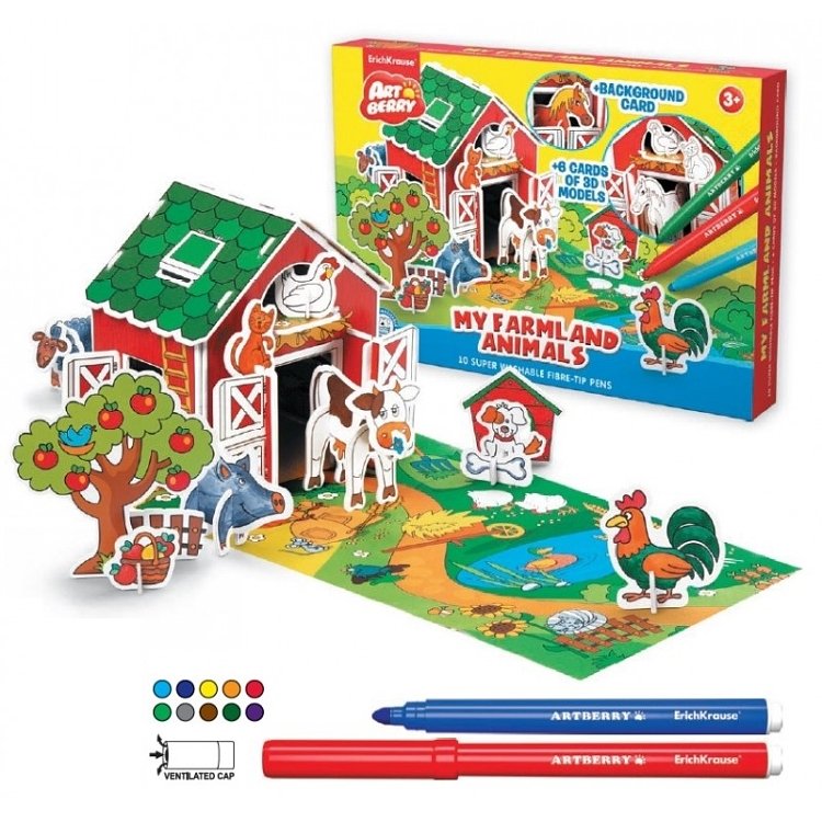 3D puzzle "my farmland animals"