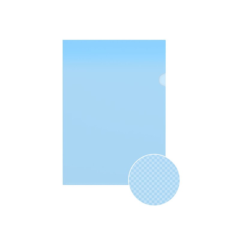 Διαφανής ζελατίνη τύπου Γ Clear Standard, A4, μπλε (10 τμχ opp bag)