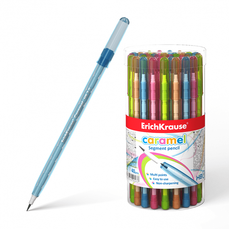 Μολύβι  με μύτες ErichKrause® Caramel 1,5 mm, HB