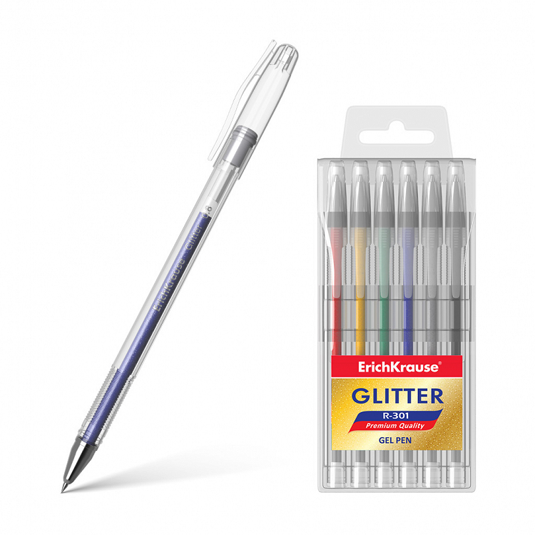 Στυλό  gel ErichKrause® R-301 Glitter