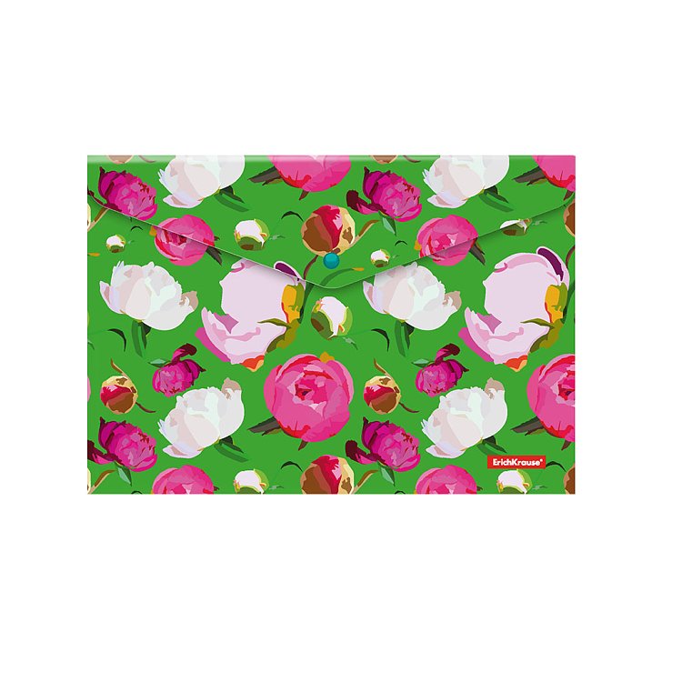 Φάκελος με κουμπί Peonies, Α4