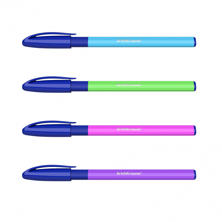 Στυλό   ErichKrause®U-109 neon stick&grip 1,0mm,μπλέ