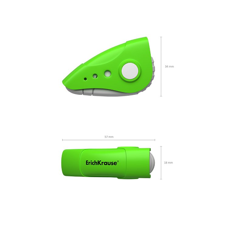 Γόμα σε πλαστική θήκη ErichKrause Raptor (κουτί 16 τεμ.)