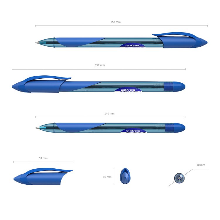 Στυλό ErichKrause® Dolphin 1.2mm μπλέ