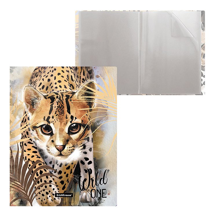 Σούπλ  ErichKrause® Wild cat , 20 θήκες, A4