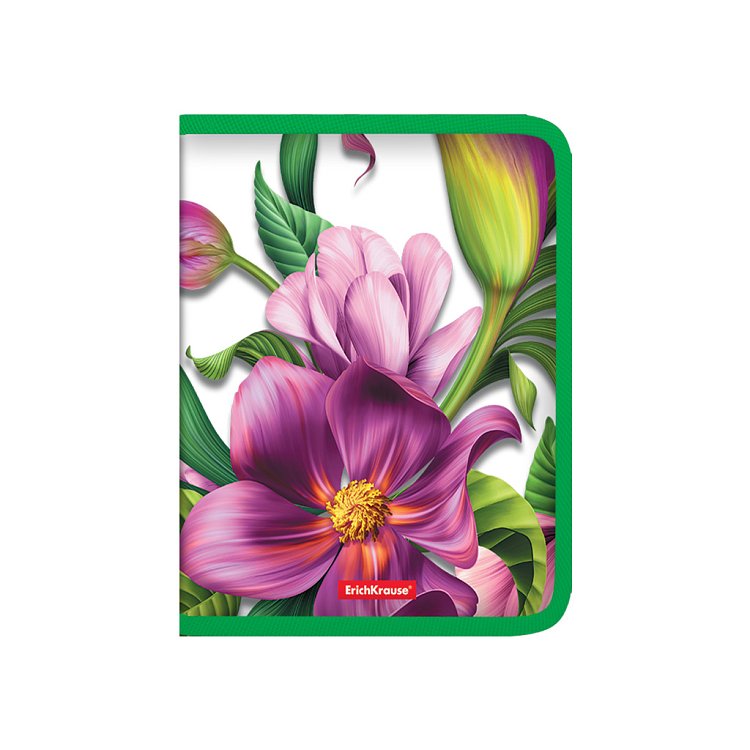 Koυτί  με φερμουάρTropical flower , A5+.