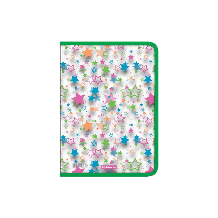 Koυτί  με φερμουάρ Neon stars , A5+.