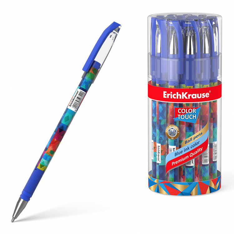 Στυλό ErichKrause® Color Touch® Patchwork 0,7mm, μπλε.