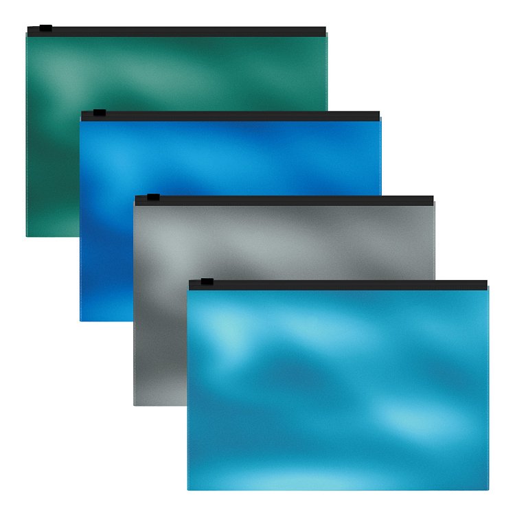 Θήκη με φερμουάρ ErichKrause® Glossy Ice Metallic.