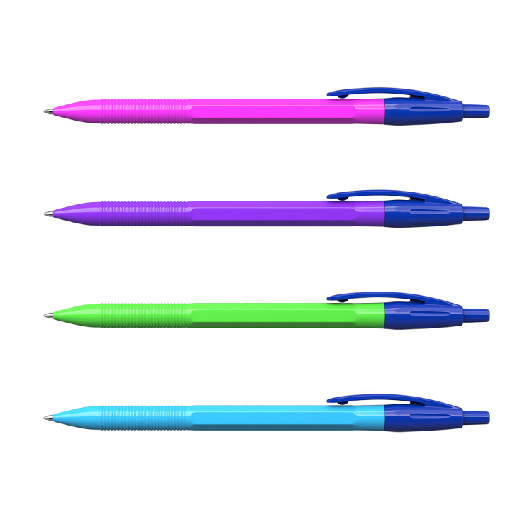 Στυλό R-301 neon matic 0,7mm μπλέ.