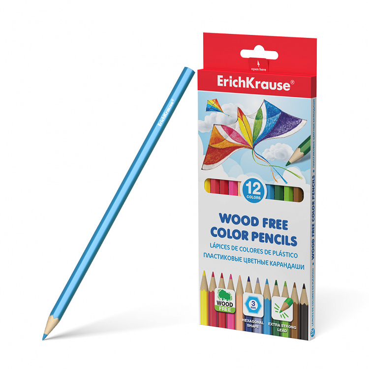 Πλαστικά  χρωματιστά μολύβια Erich Krause