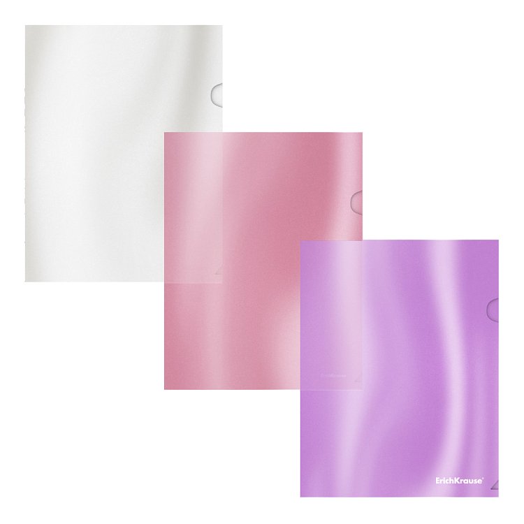 Ζελατίνη τύπου L   ErichKrause® Glossy Candy, A5+, ημιδιαφανές,12τμχ  σε διάφορα χρώματα