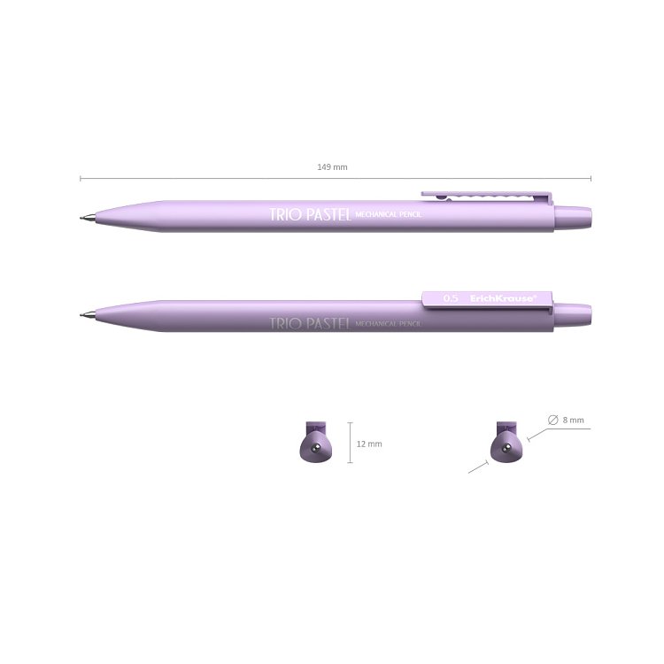 Μηχανικό μολύβι ErichKrause Trio Pastel 0,5 mm, HB