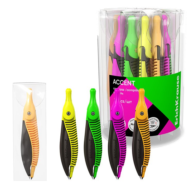 Πλαστικός διαβήτης  ErichKrause Accent, 122mm