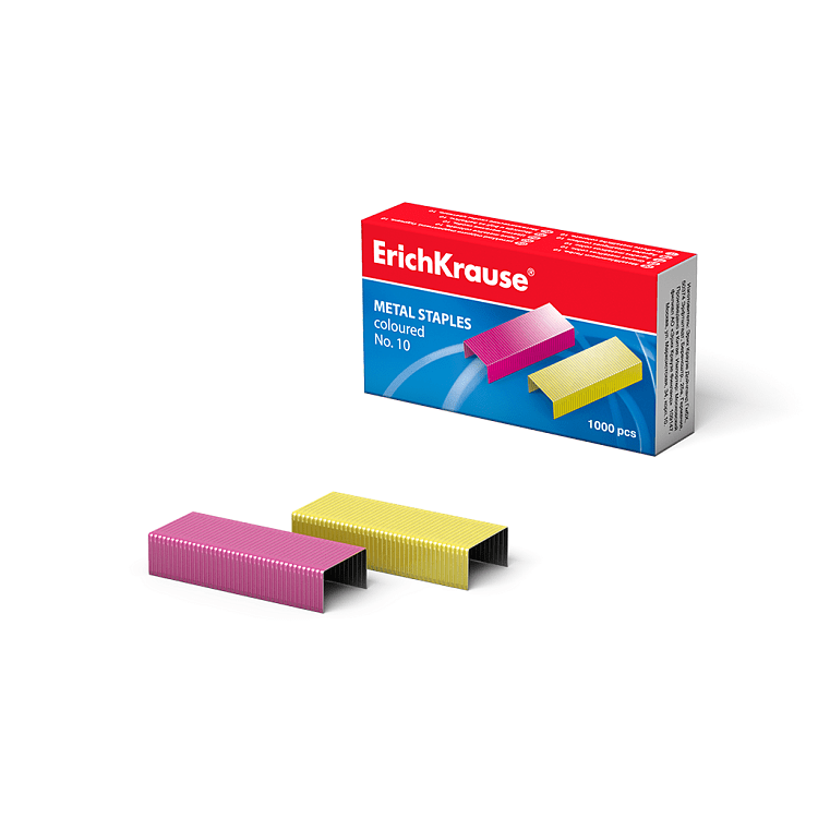 Σύρματα συρραπτικού νο. 10 ErichKrause® χρώματιστά
