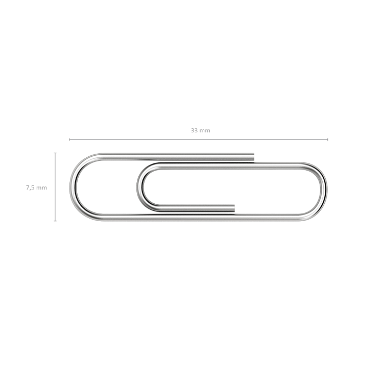 Συνδετήρες ErichKrause®  επινικελλωμένοι 100τμχ
